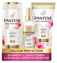 Pantene Colour Shampoo And Conditioner Set + Leave-In Conditioner Spray With Biotin and Niacinamide